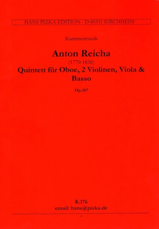 Anton Reicha - Quintett F-Dur Op 107