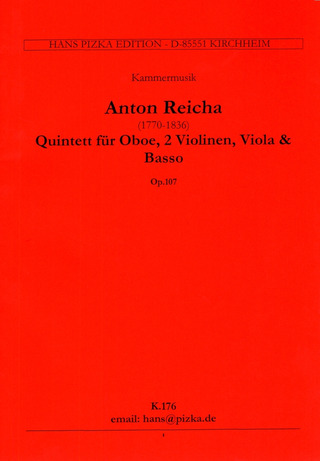 Anton Reicha: Quintett F-Dur Op 107