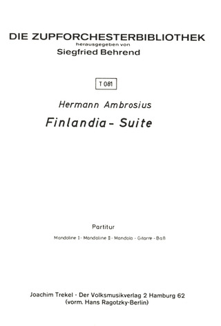Hermann Ambrosius - Finlandia Suite