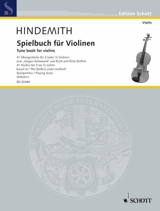 Paul Hindemith - Spielbuch für Violinen