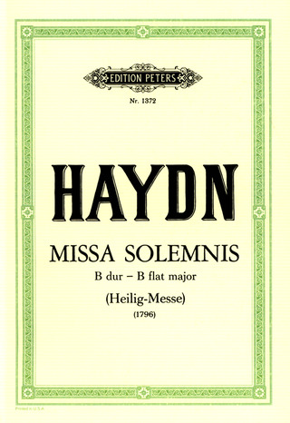 Joseph Haydn - Messe B-Dur Hob. XXII: 10 "Heilig-Messe"