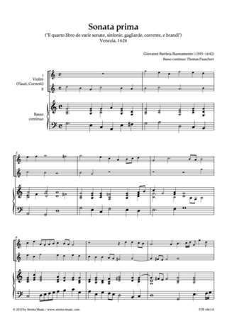 Giovanni Battista Buonamente - Sonata prima