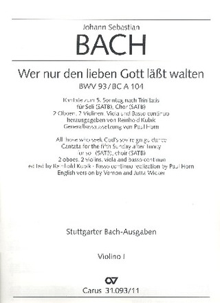 Johann Sebastian Bach et al. - All those who seek God's sov'reign guidance BWV 93