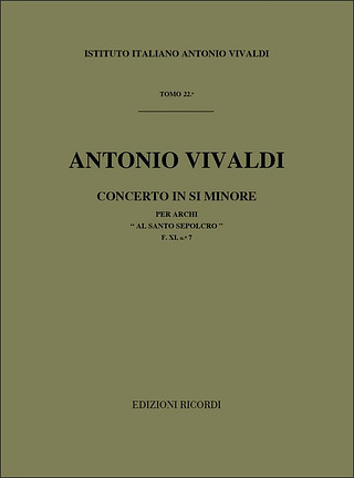 Antonio Vivaldi - Concerto per Archi in Si Min. Rv 169