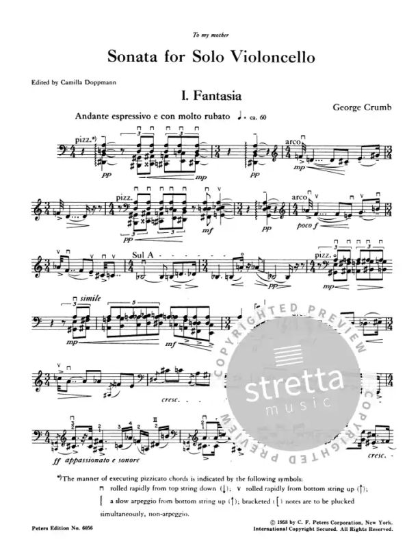 George Crumb - Sonate für Violoncello