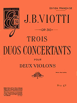 Giovanni Battista Viotti - Duos concertants (3) Op.30