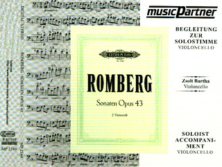 Bernhard Romberg - Sonaten für 2 Violoncelli CD-Begleitung zur Solostimme op. 43