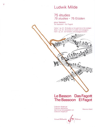 Ludwig Milde: 75 Etudes Pour Basson 1 Op 24