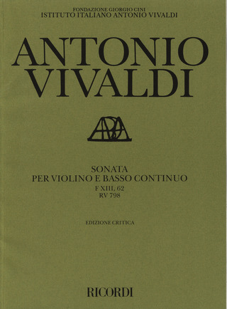 Antonio Vivaldi - Sonate D-Dur RV 798 F 13/62