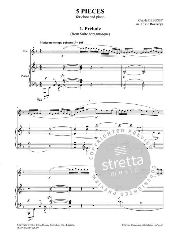 Claude Debussy - 5 Pieces (1)