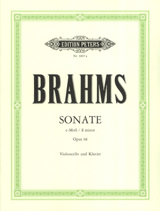 Johannes Brahms - Sonate für Violoncello und Klavier Nr. 1 e-moll op. 38