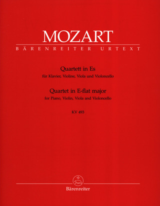 Wolfgang Amadeus Mozart - Quartett für Klavier, Violine, Viola und Violoncello KV 493