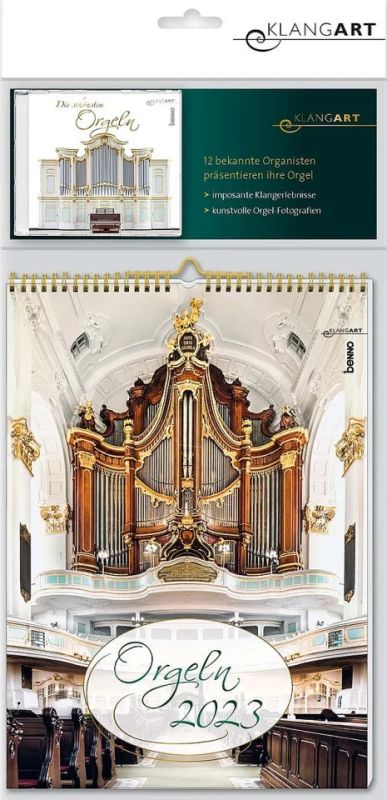 Kalender Die schönsten Orgeln 2023 (+CD)