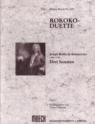 Joseph Bodin de Boismortier: Rokoko-Duette, Heft I: Drei Sonaten