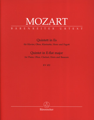 Wolfgang Amadeus Mozart: Quintett für Klavier, Oboe, Klarinette, Horn und Fagott Es-Dur KV 452