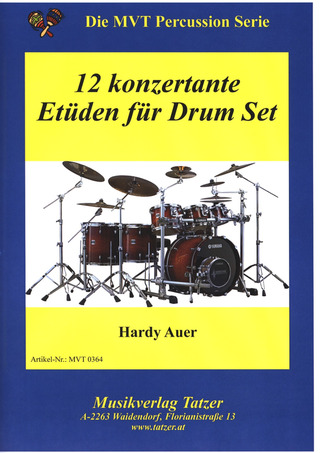 Hardy Auer - 12 konzertante Etüden für Drum Set