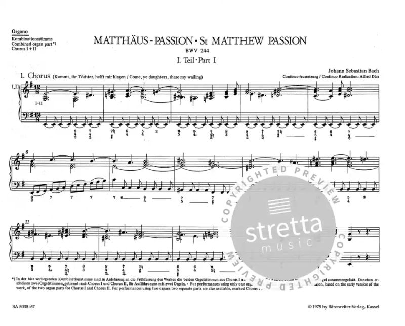 Johann Sebastian Bach: Matthäus-Passion (1)