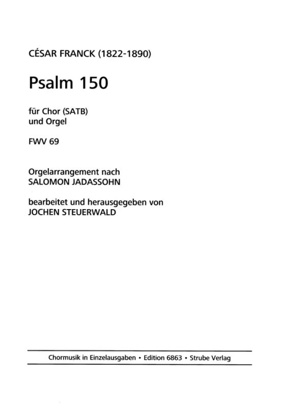César Franck - PSALM 150 FWV 69