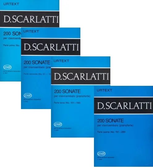 Domenico Scarlatti - 200 Sonate per clavicembalo (pianoforte) 1-4