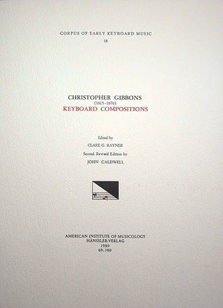 Gibbons Christopher - Keyboard Compositions
