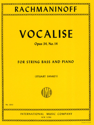 Sergei Rachmaninow: Vocalise Op 34/14
