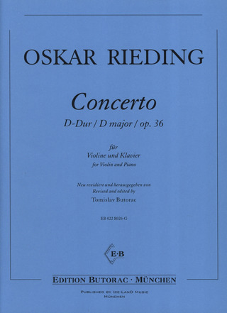 Oskar Rieding - Concerto D-Dur op. 36