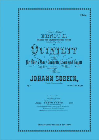 Johann Sobeck: Wind Quintet in Eb, Op. 11