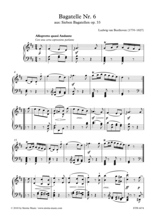 Ludwig van Beethoven - Bagatelle Nr. 6