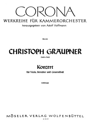 Christoph Graupner - Konzert g-Moll GWV 336
