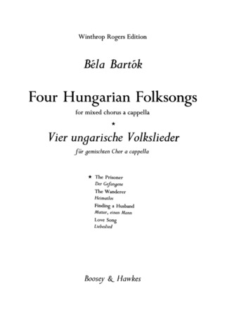 Béla Bartók: Der Gefangene