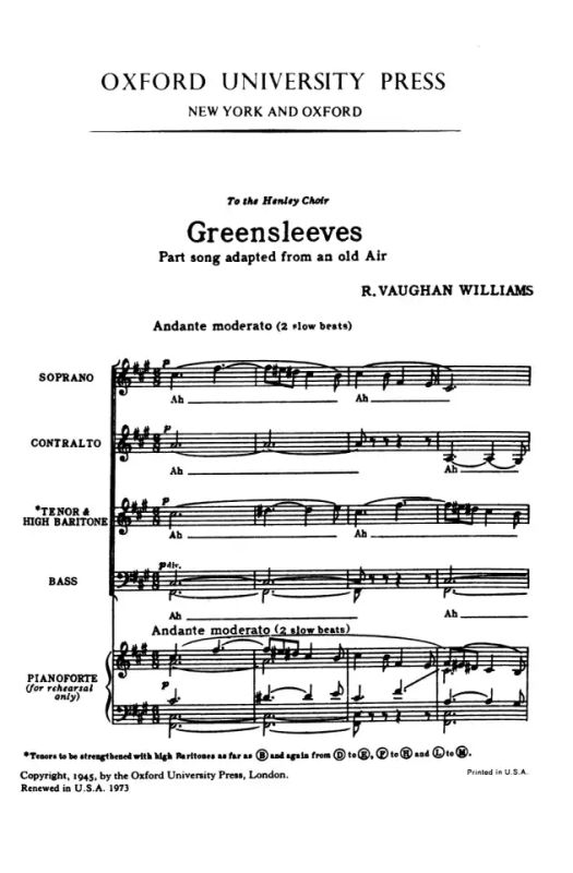 Ralph Vaughan Williams - Greensleeves