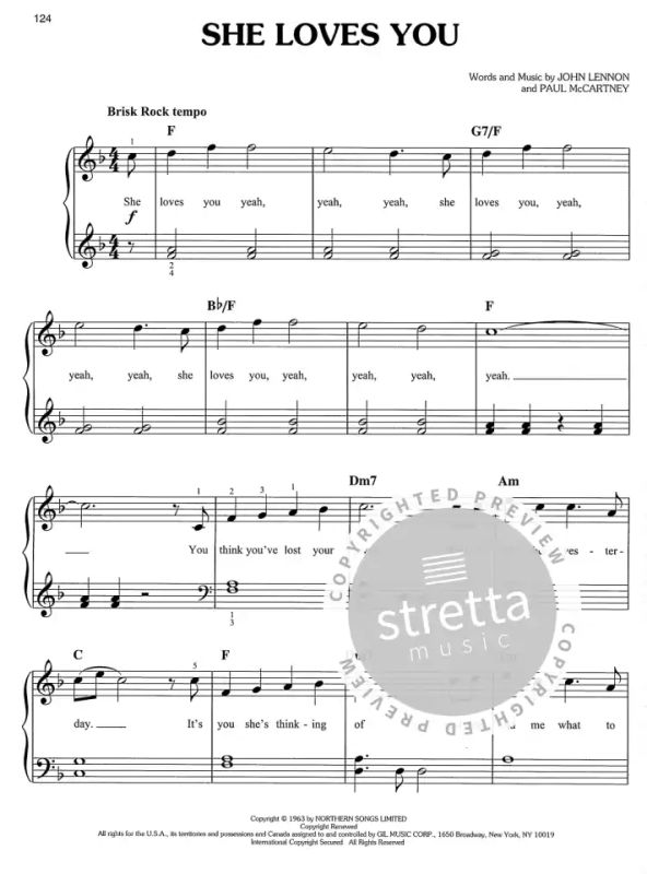 Incienso sufrir resbalón First 50 Songs By The Beatles You Should Play On The Piano | buy now in the  Stretta sheet music shop.