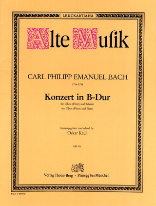 Carl Philipp Emanuel Bach - Konzert B-Dur Wotq. 164