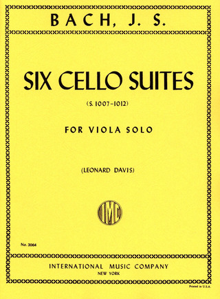 Johann Sebastian Bach - 6 Cello Suites BWV 1007-1012
