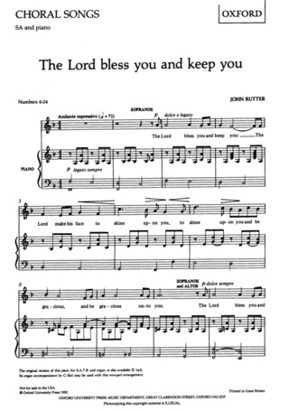 John Rutter - The Lord bless you and keep you