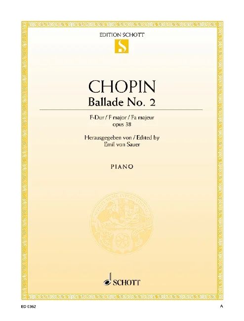 Frédéric Chopin - Ballade No. 2 Fa majeur