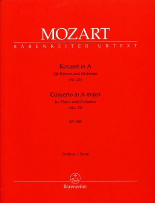 Wolfgang Amadeus Mozart - Concerto No. 23 in A major K. 488