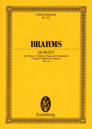 Johannes Brahms - Klavierquintett  f-Moll op. 34