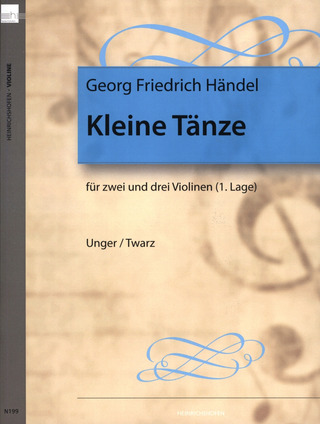 Georg Friedrich Haendel - Kleine Tänze für 2 und 3 Violinen (I. Lage)