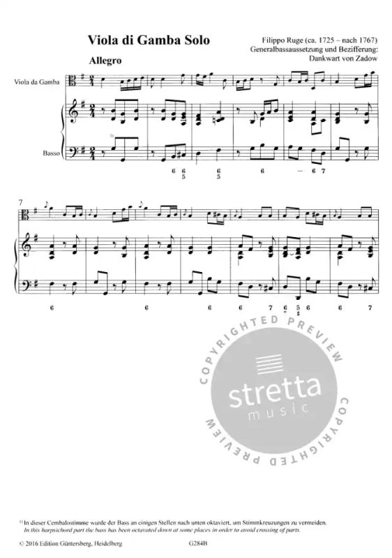 Filippo Rugeet al. - Zwei Sonaten für Viola da Gamba und Basso continuo (4)