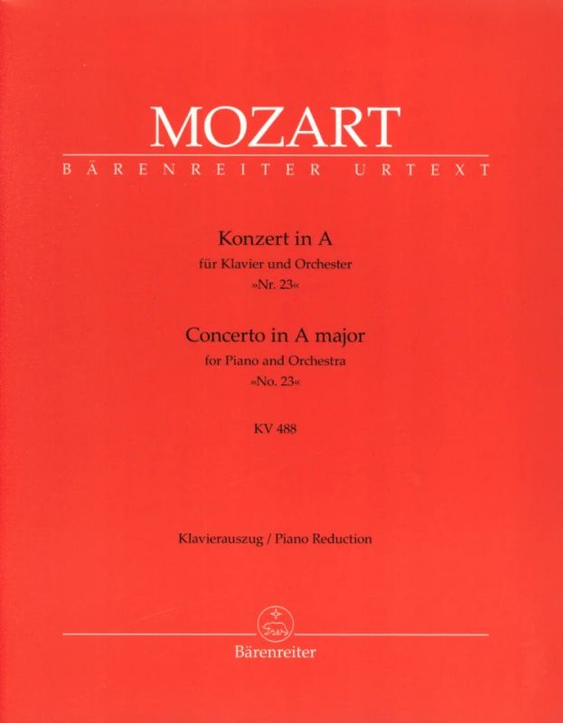 Wolfgang Amadeus Mozart - Concerto No. 23 in A major K. 488