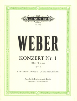 Carl Maria von Weber - Konzert für Klarinette und Orchester Nr. 1 f-Moll op. 73