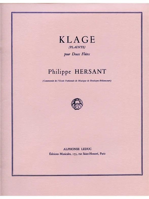 Philippe Hersant - Klage (Plainte)