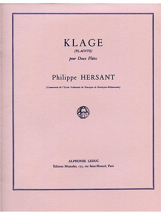 Philippe Hersant - Klage (Plainte)