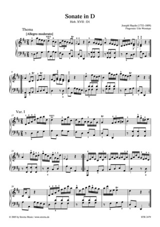 Joseph Haydn - Sonate D-Dur