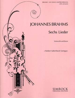Johannes Brahms - Sechs Lieder