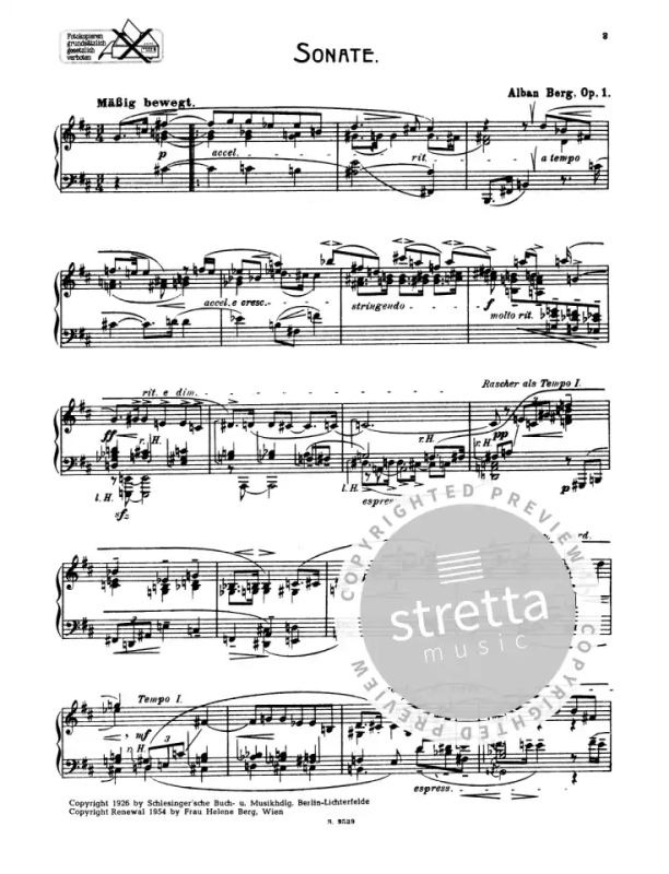 Alban Berg - Sonate op. 1 (1)