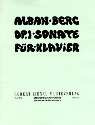 Alban Berg: Sonate op. 1