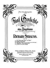 Richard Strauss - Fünf Gedichte von Friedrich Rückert A-Dur op. 46/2 (1899)