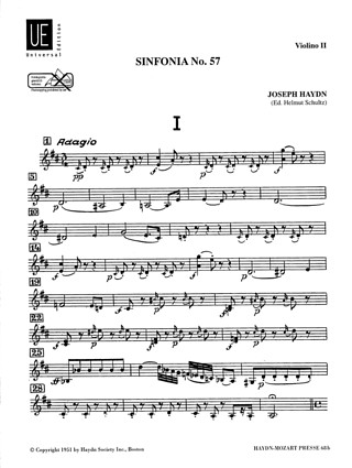 Joseph Haydn - Sinfonia Nr. 57 D-Dur Hob. I:57